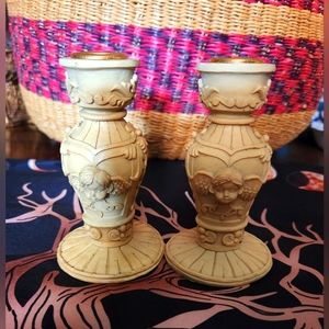 👼🕯Vintage Resin Candleholder🕯👼